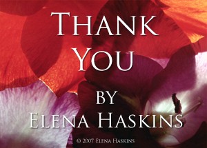 Thank You by Elena Haskins